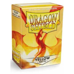 Dragon Shield Box of 100 in Matte yellow